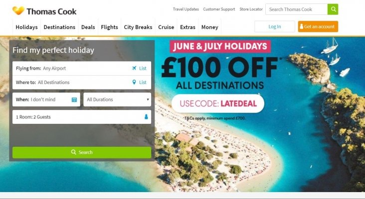 Thomas Cook lanza paquete para vincular las agencias de viajes en la venta online