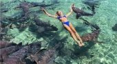 Instagramer sufre un ataque de tiburón en un posado en las Bahamas|Katarina Zarutskie vía BBC
