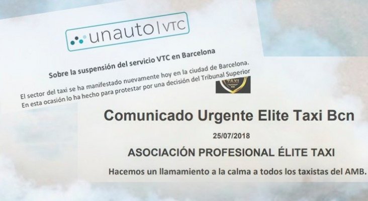 Uber y Cabify se retiran de Barcelona tras “agresiones” de los taxistas