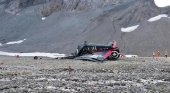 20 personas pierden la vida en un accidente aéreo en Suiza|Foto: Imágenes del avión siniestrado- Police of Grisons vía EFE 