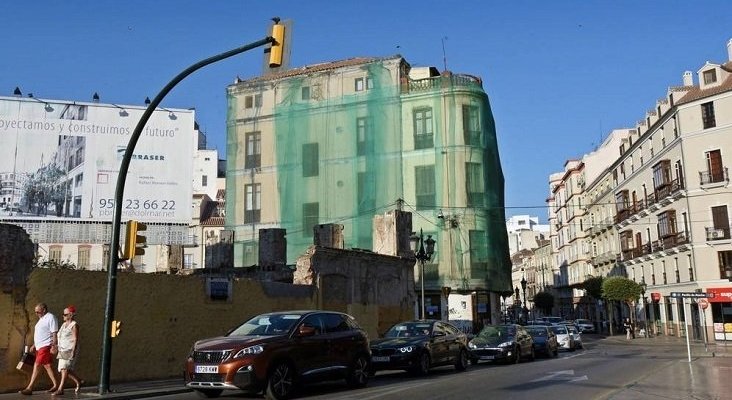 Málaga dividida ante el derrumbe de un edifico histórico para construir hotel|Foto: edificio La Mundial- Toñi Guerrero vía El Confidencial