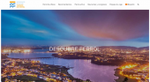 Ferrol lanza una nueva web de promoción turística|Foto: página de portada de la nueva web turística de Ferrol