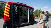 El primer autobús sin conductor inicia su fase de pruebas en Barcelona|Foto: Josep Lago-  AFP vía La Vanguardia
