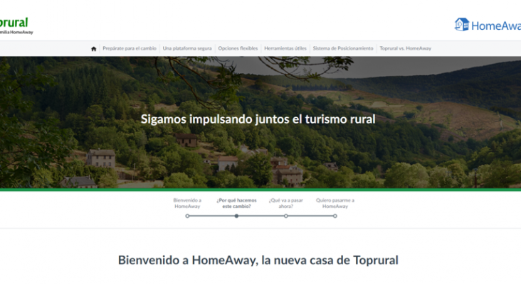 Toprural se integra en HomeAway para facilitar el pago online