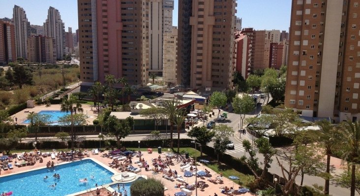 Turistas en Benidorm