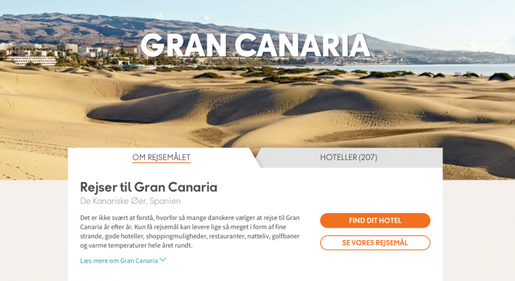 El 77% de los clientes del touroperador danés Spies visitarían de nuevo Gran Canaria