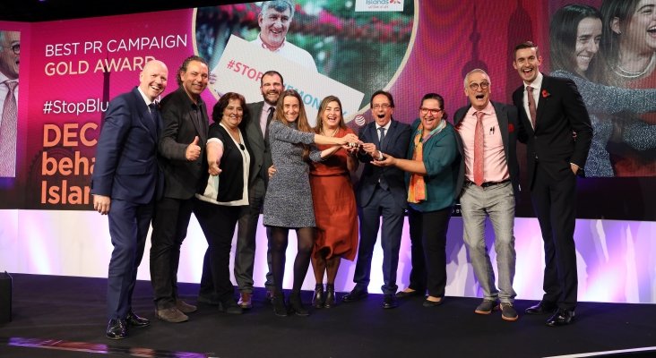 Representantes de Canarias en la entrega de premios