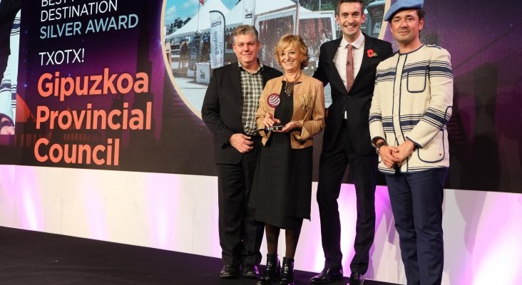 Representantes de Guipúzcoa en la entrega de premios 