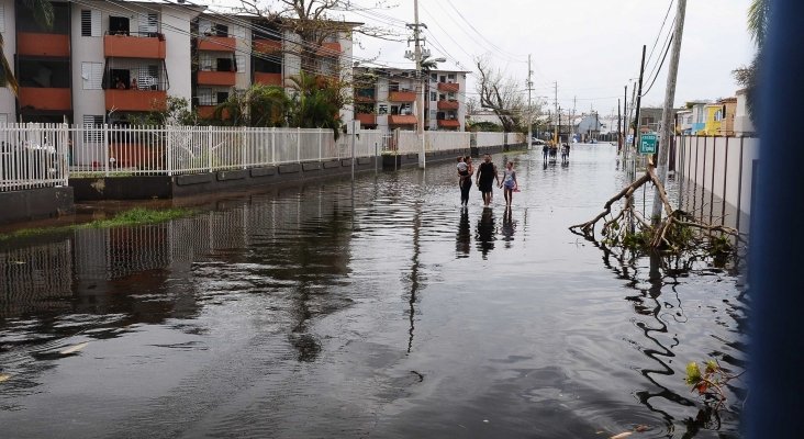 Calles de Puerto Rico inundadas tras el huracán María|Foto: Sgt. Jose Diaz-Ramos 