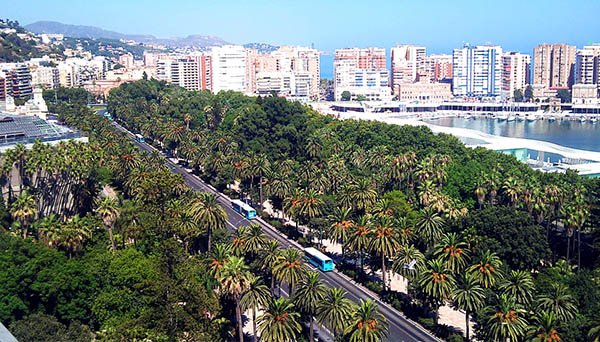 Vista de Málaga