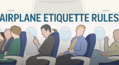 ¿Cuáles son las normas de etiqueta cuando se viaja en avión?