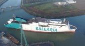 Baleària pone a flote uno de sus buques propulsado por gas natural licuado