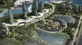 Un nuevo megaproyecto al estilo Eurovegas acecha a Extremadura|Foto: Maqueta de Elysium City vía Cinco Días