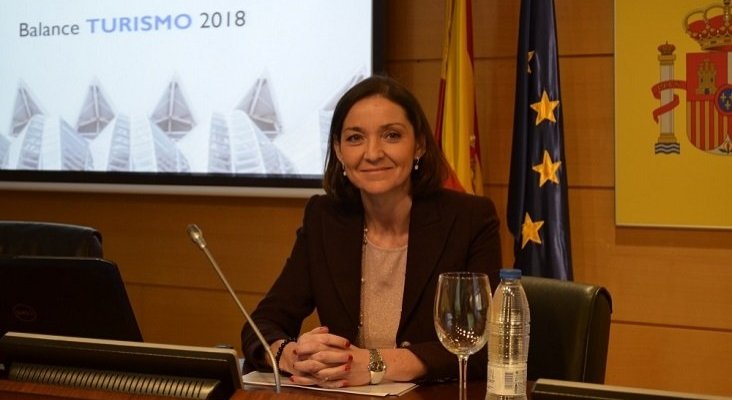 Récord histórico de turistas internacionales en España: 82,6 millones en 2018|Foto: Reyes Maroto en la presentación del balance del sector turístico 2018- mincotur.gob.es