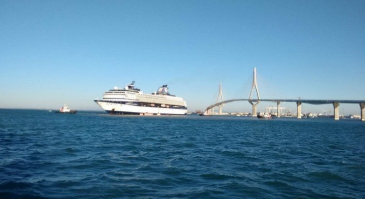 El crucero ‘solo para adultos’ de Marella Cruises ya está en el dique seco de Cádiz|Foto: TTG