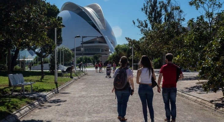 Turistas en Valencia