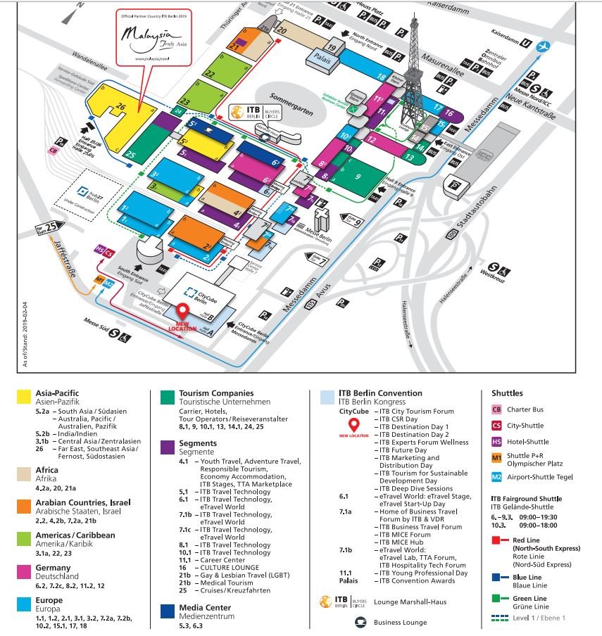 Mapa ITB Berlín