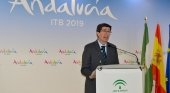 Andalucía, a contracorriente en la ITB |Foto: El vicepresidente y consejero de Turismo, Juan Marín, en la ITB de Berlín