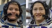 Llega la primera caminata espacial realizada solo por mujeres | Foto: Anne McClain (izq.) y Christina H. Koch - CNN