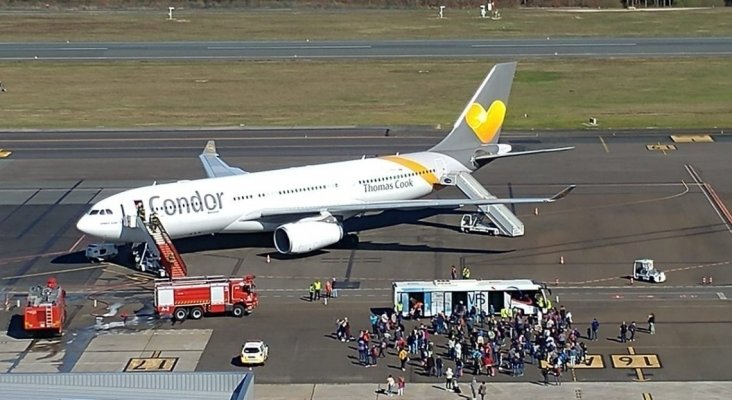 Fuego en un Airbus A330 le obliga a aterrizar de emergencia en Santiago|Foto: Aeronoticiario SCQ