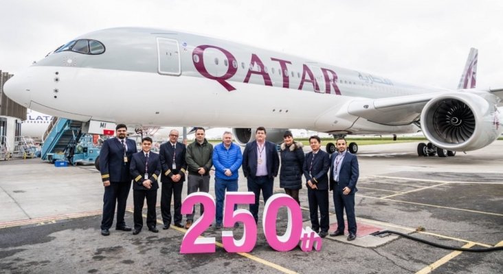 Hito histórico: Qatar Airways recibe su avión número 250 | Foto: qatarairways.com