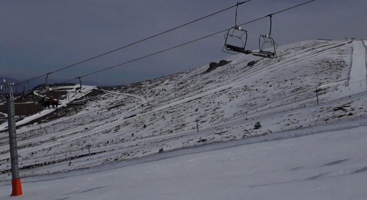 Las estaciones del Sistema Central castigadas por la falta de nieve |Foto: Valdesquí, Madrid