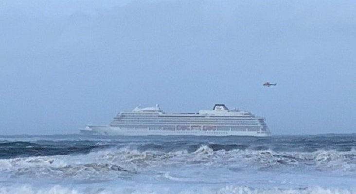 El crucero Viking Sky cancela su próximo viaje, tras el incidente de Noruega | Foto: AFP vía ABC