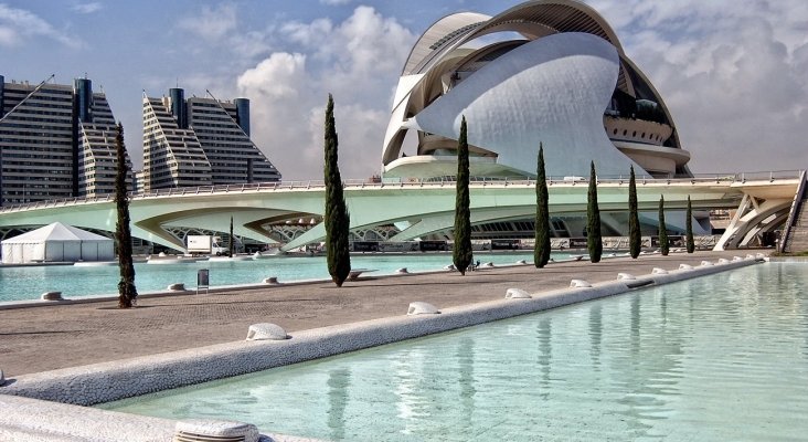 Valencia Ciudad de las Artes y las Ciencias crédito Wikimedia Commons