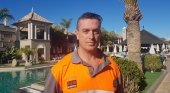 José Juan Ortega, vigilante que salvó la vida de turista en hotel Marylanza Suites & Spa de Arona