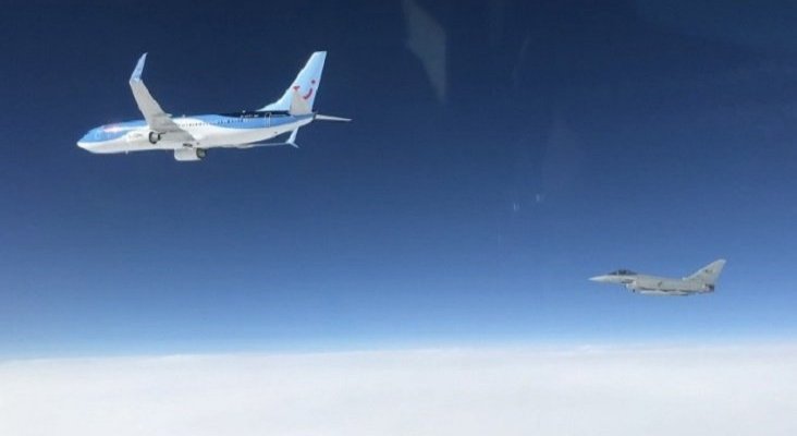 Aviones de combate italianos interceptan un vuelo de TUI Fly | Foto: EnElAire