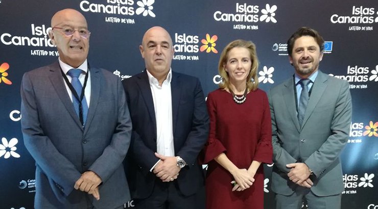 Antonio Hormiga, (ASOFUER) - José María Mañaricúa, (FEHT) -Susana Pérez, (FTL) - Jorge Marichal, (ASHOTEL)