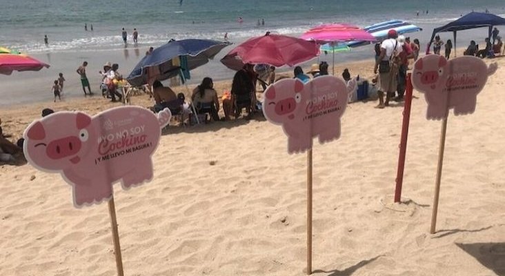 “200 cochinillos” para combatir la suciedad en las playas de Mazatlán, México | Foto: El Sol de Mazatlán
