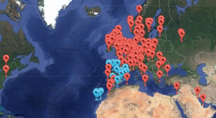  Los 133 aeropuertos que conectan con Málaga este verano