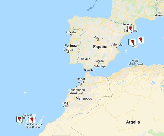 Reporte de Trombas Marinas en 2019