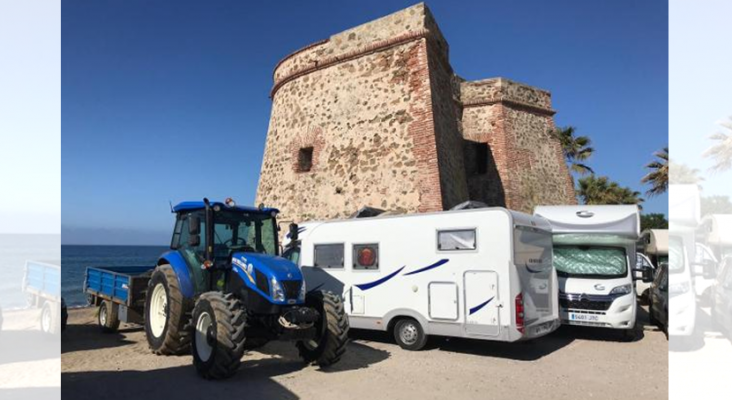 La proliferación de caravanas tapa un atractivo cultural de Marbella| Foto: Sur