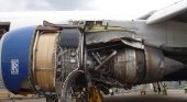 Motor de avión similar al que ha sufrido el percance en Filadelfia (EE.UU.)