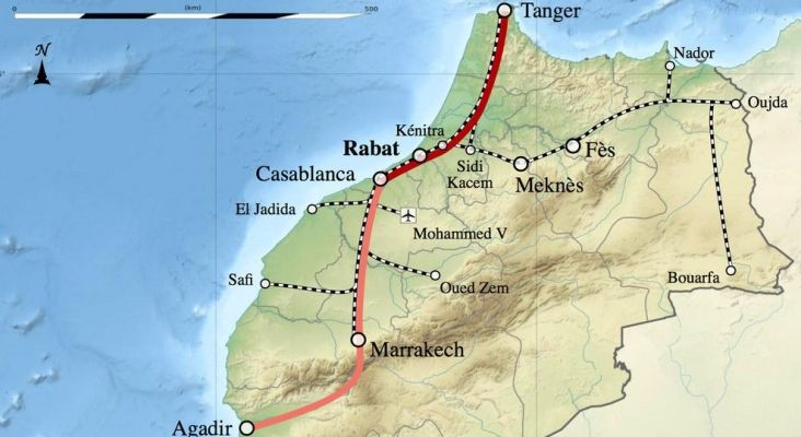 Línea alta velocidad entre Tánger y Casablanca, Marruecos