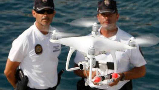 Un dron para proteger las playas y los parajes naturales de Benidorm
