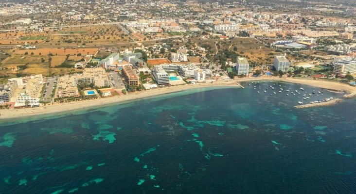 Vista aérea de Ibiza