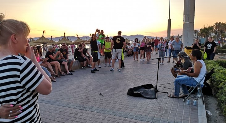 Actuación en paseo de Playa de Palma