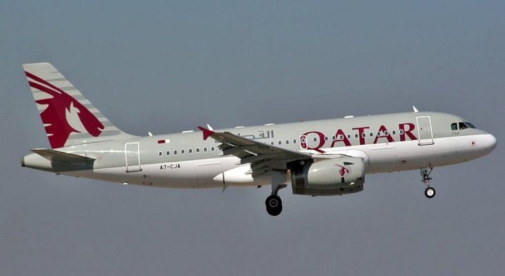 Avión de Qatar Airways