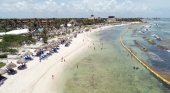 Sistema de barreras para reducir el sargazo en el Playa Bahia Principe Riviera Maya Resort