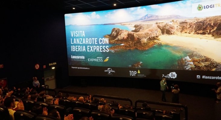 Lanzarote se promociona con teconología 4DX en salas de cine en Madrid
