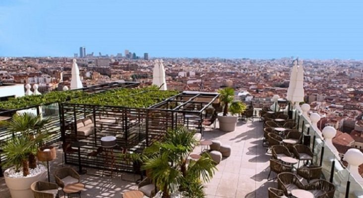 Vistas desde Sky Bar del Hotel Riu Plaza España