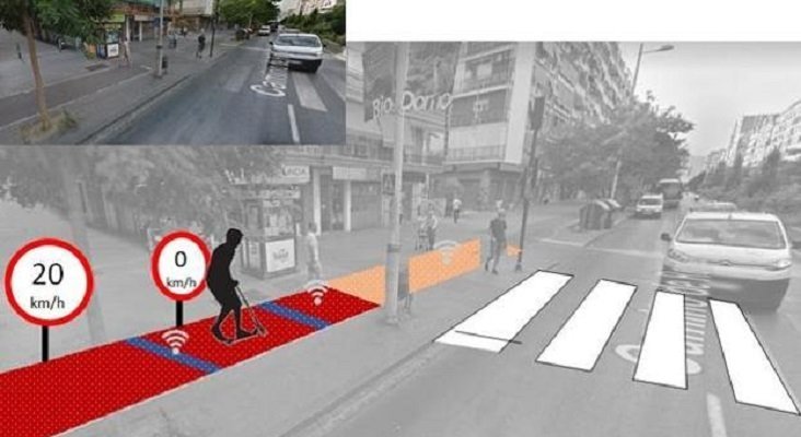 Proponen controlar los patinetes eléctricos con ‘asfalto inteligente’| Foto: Sur