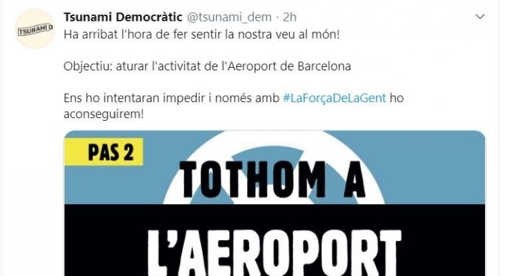 Llaman a “ocupar” el aeropuerto de Barcelona