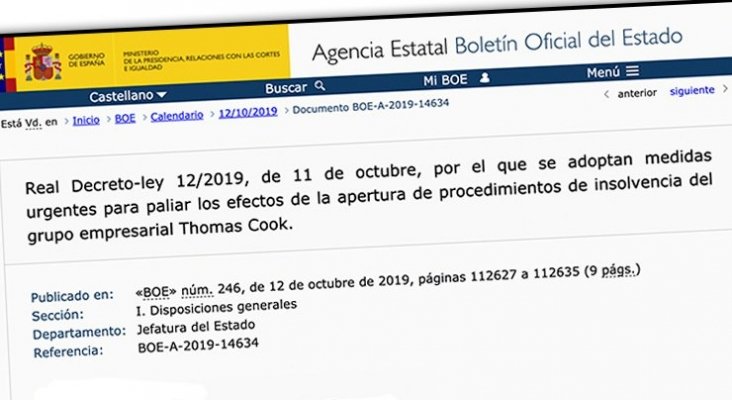 ¿En qué consisten los 700 millones de "ayuda" por Thomas Cook?