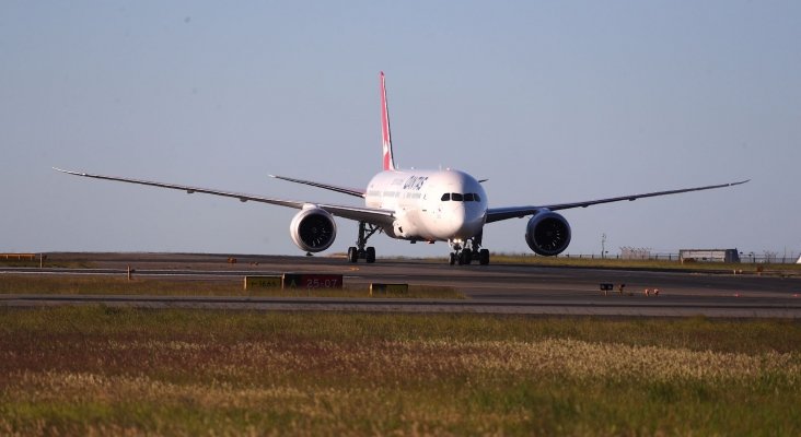 Avión de Qantas