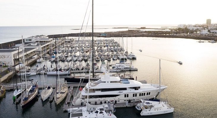 marina lanzarote from above