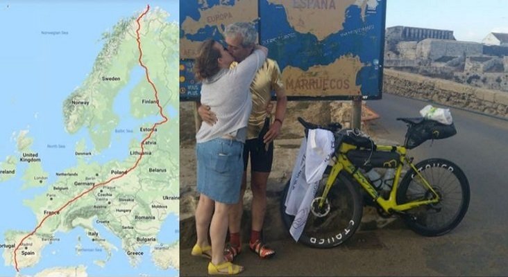Récord Guinness: recorrió Europa de norte a sur en bici durante 16 días | Foto:  Iberobike.com